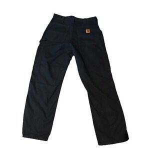 Pair Of Carhartt Men's B151 BLK Loose Original Fit Black Carpenter Pants 34x30